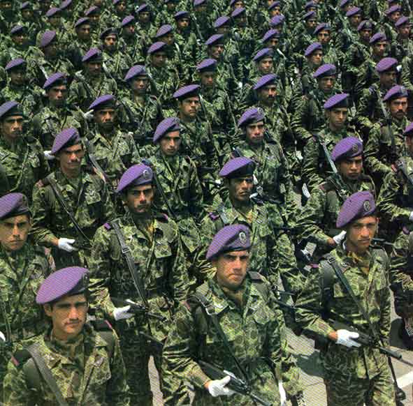 Ejército Mexicano desfilando